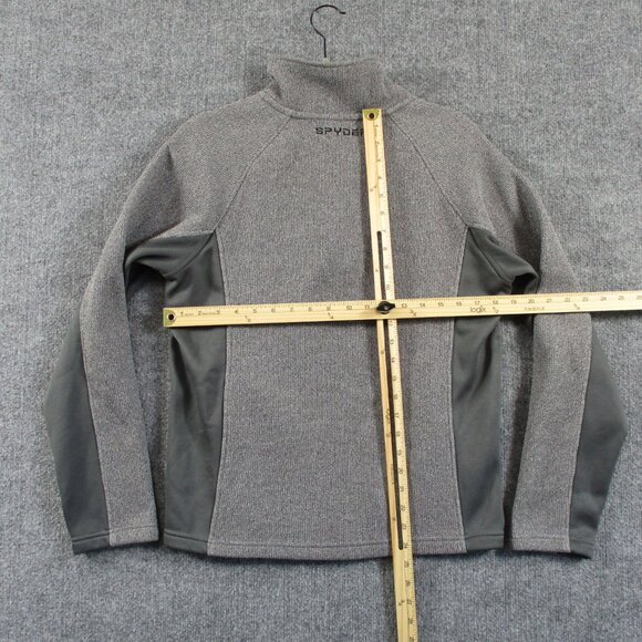 Spyder Sweater Mens Small Gray Boundless Half Zip Pullover Outdoors Fleece Hike - Picture 11 of 16
